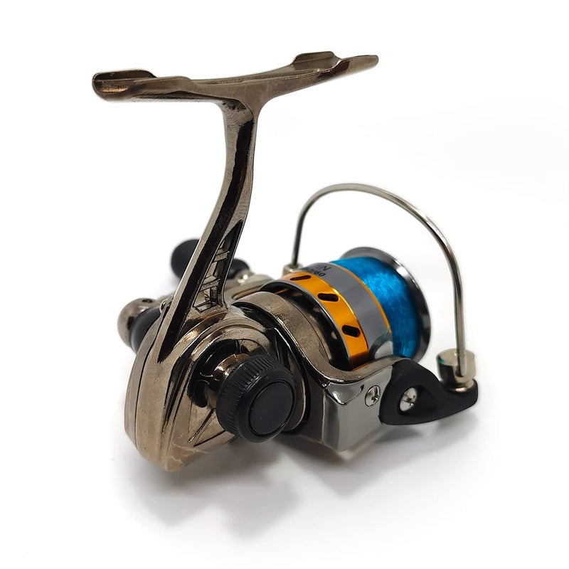 EMMRAGNO Mini 100 Small Metal Spinning Wheel Aluminum Fishing Reel with Metal Spool for Freshwater and All Season Fishing - Image 4
